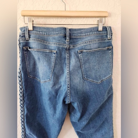 Frame Denim Le High Skinny Braided Leg Jeans sandbar size 32 - Picture 12 of 14